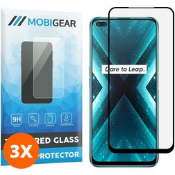 Mobigear Premium Realme X3 SuperZoom Szkło hartowane Ochrona ekranu - Kompatybilna z etui - Czarny (3 szt.)