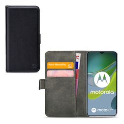 Mobilize Classic Gelly Wallet Motorola Moto E13 Pungetui med Seddelrum - Sort