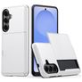 Mobigear Card Samsung Galaxy S26 Funda Plástico rígido Carcasa Antigolpes con tarjetero - Blanco
