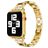 Mobigear Prague Correa Acero inoxidable Cierre de mariposa para Apple Watch - 49/46/45/44 mm - Dorado