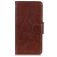 Mobigear Classy HTC Desire 21 Pro Etui z klapką typu portfel - Brązowy