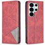 Mobigear Rhombus Slim Samsung Galaxy S26 Ultra Wallet case - Red