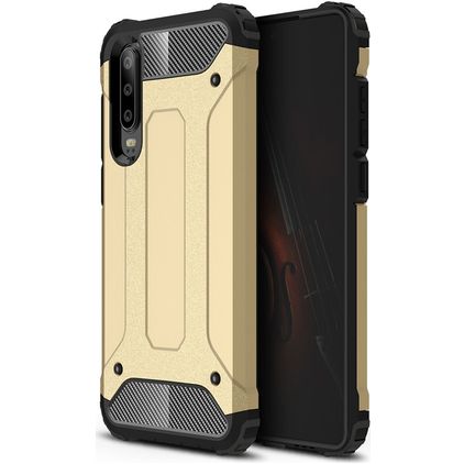 Mobigear Outdoor Huawei P30 Plástico rígido Capa traseira Antichoque - Dourado