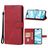 Mobigear Wallet iPhone 16 Pungetui med Seddelrum - Rød