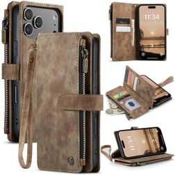CaseMe C30 iPhone 17 Pro Wallet case - Brown