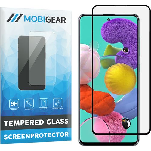 Mobigear Premium Samsung Galaxy A51 Vidro temperado Película de ecrã - Compatível com capas - Preto