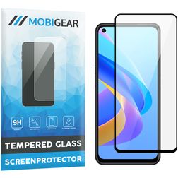 Mobigear Premium OPPO A76 Cristal templado Protector de pantalla - Compatible con fundas - Negro