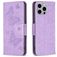 Mobigear Butterfly iPhone 15 Pro Max Cover a libro portafoglio - Viola