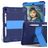 Mobigear ShieldStand iPad 7 (2019) Kova muovi / Silikoni Suojakuori + Kynänpidike + Teline - Tummansininen