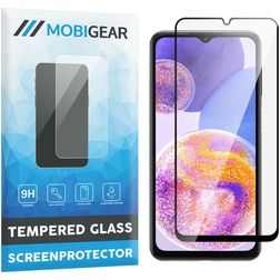 Mobigear Premium Samsung Galaxy A23 Glas Skærmbeskytter - Case Friendly - Sort
