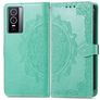 Mobigear Mandala Vivo Y76 Cover a libro portafoglio - Verde