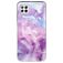 Mobigear Marble Huawei P40 Lite TPU flexível Capa traseira - Roxo