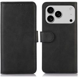 Mobigear Wallet iPhone 18 Pro Lompakkokotelo + Setelitasku - Musta