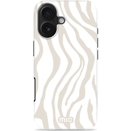 MIO iPhone 17 MagSafe Tvrdý plast Zadní kryt - Sandy Zebra