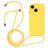 Mobigear Lanyard iPhone 15 Plus Silikon Skal med rem - Gul