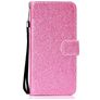 Mobigear Glitter Huawei Y6p Knížkové pouzdro Peněženka - Růžová