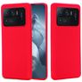 Mobigear Rubber Touch Xiaomi Mi 11 Ultra Silicone Back cover - Rosso