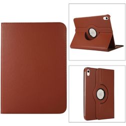 Mobigear DuoStand iPad 11 (2025) Funda tipo libro giratoria - Marrón