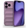 Mobigear Bumpy iPhone 17 Pro TPU flexível Capa traseira - Roxo