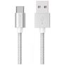 Mobigear Nylon Cavo da USB-A a USB-C 1 m - Bianco
