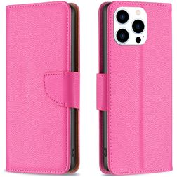 Mobigear Excellent iPhone 16 Pro Funda tipo libro Cartera - Magenta