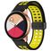 Mobigear Sport Plus Mag Silikone Smartwatch Urrem Magnetlås - 22 mm - Sort / Gul