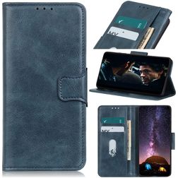 Mobigear Classy POCO F4 Lompakkokotelo + Setelitasku - Sininen