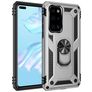 Mobigear Armor Ring Huawei P40 Plástico rígido Capa traseira Antichoque com anel - Prateado