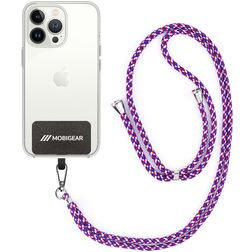 Mobigear Lanyard Universel justerbar mobilsnor - Blå / Rød / Hvid