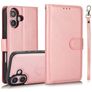Mobigear Wallet iPhone 16 2-i-1-plånboksfodral med löstagbart skal med sedelfack - Roséguld