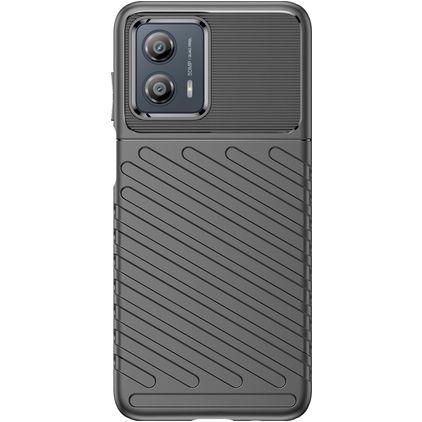 Mobigear Groove Motorola Moto G53 5G Joustava TPU Suojakuori - Musta