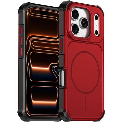 Mobigear Airbag Shockproof iPhone 17 Pro Max MagSafe Hard Case Back cover - Red