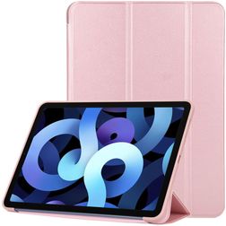 Mobigear Tri-Fold Gel iPad Air 5 (2022) TPU / Kunstlæder Pungetui - Rosaguld