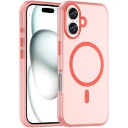Mobigear Shockproof iPhone 16 Plus MagSafe Flexible TPU Back cover - Red