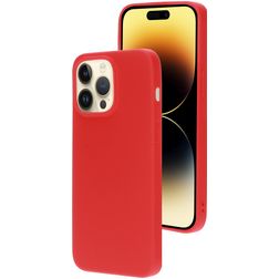 Mobiparts iPhone 14 Pro Max Silicona Carcasa - Scarlet Red