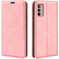 Mobigear Retro Slim Motorola Moto G42 Funda tipo libro Cartera - Rosa