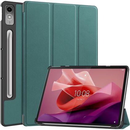 Mobigear Tri-Fold Lenovo Tab P12 Lompakkokotelo - Vihreä