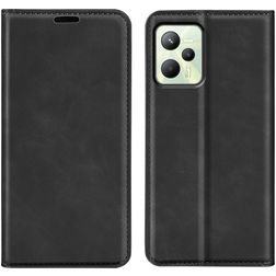 Mobigear Retro Slim Realme C35 Wallet case - Black