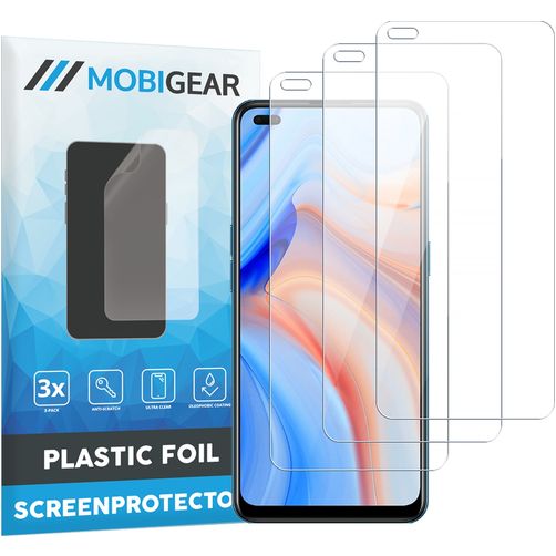 Mobigear OPPO Reno 4 5G Ochrana displeje Fólie - kompatibilní s pouzdry (3 ks)