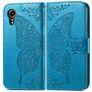 Mobigear Butterfly Samsung Galaxy Xcover 7 Pungetui med Seddelrum - Blå