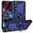 Mobigear Armor ring Samsung Galaxy S25 FE Hard Case Back cover Shockproof with Ring Holder - Blue