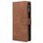 Mobigear Zipper Samsung Galaxy A71 Wallet case - Brown