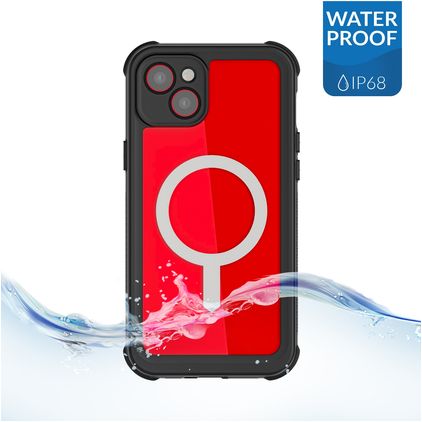Ghostek Nautical Waterproof iPhone 14 Plus Vandafvisende MagSafe Hårdt Bagsidecover Stødsikkert - Sort