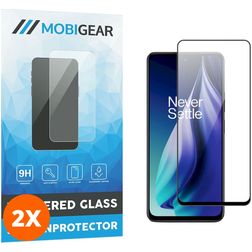 Mobigear Premium OPPO A79 Tempered Glass Screen Protector - Case Friendly - Black (2-Pack)