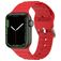 Mobigear Bumpy Silicone Apple Watch Strap Buckle closure - 42/41/40/38 mm - Red