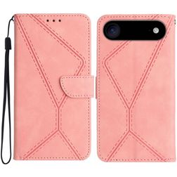 Mobigear Stitch iPhone Air Plånboksfodral med sedelfack - Rosa