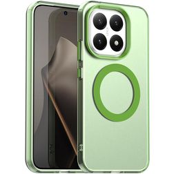 Mobigear Shockproof Xiaomi 15T MagSafe Funda Plástico rígido Carcasa - Verde