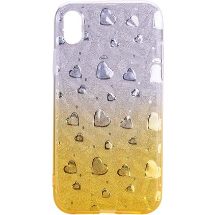 Mobigear Design iPhone XS Max Flexibilní TPU Zadní kryt - Hearts