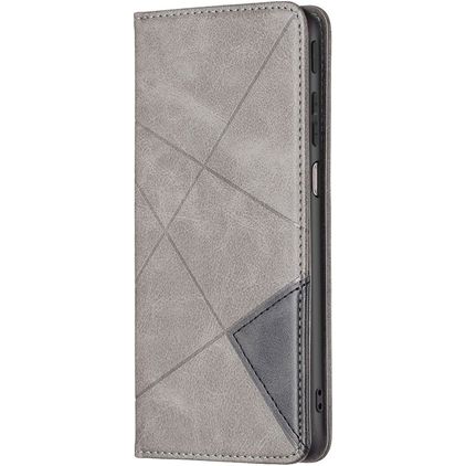 Mobigear Rhombus Slim Motorola Moto G41 Wallet case - Grey