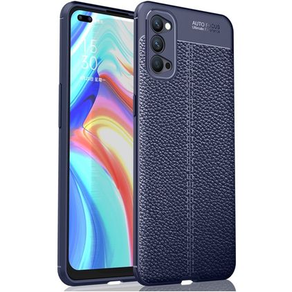 Mobigear Luxury OPPO Reno 4 Flexibilní TPU Zadní kryt - Modrá